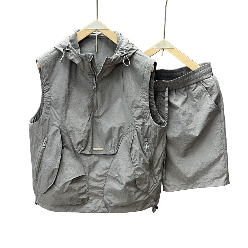 Two-Piece Vest and Shorts Set