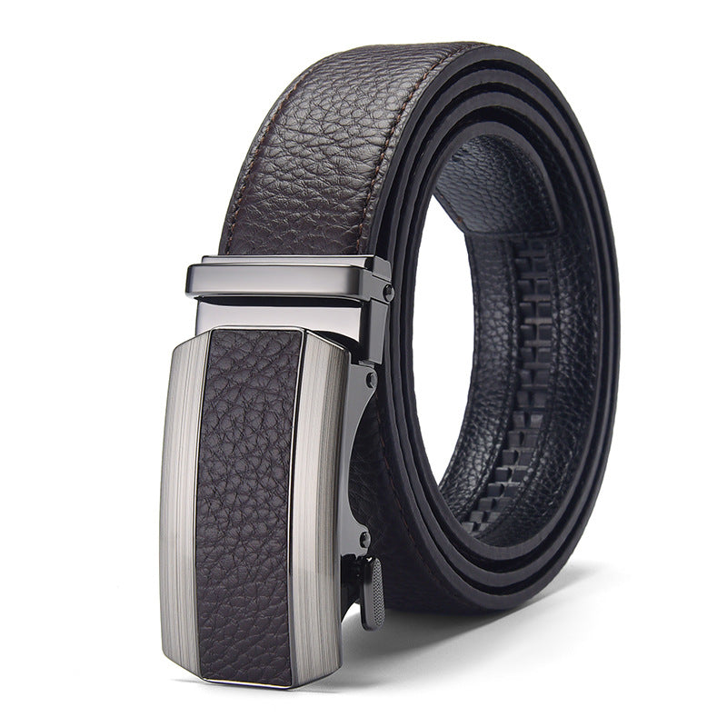 Automatic Buckle Leather Belt