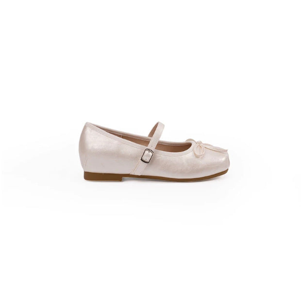 Bow Leather Mary Janes