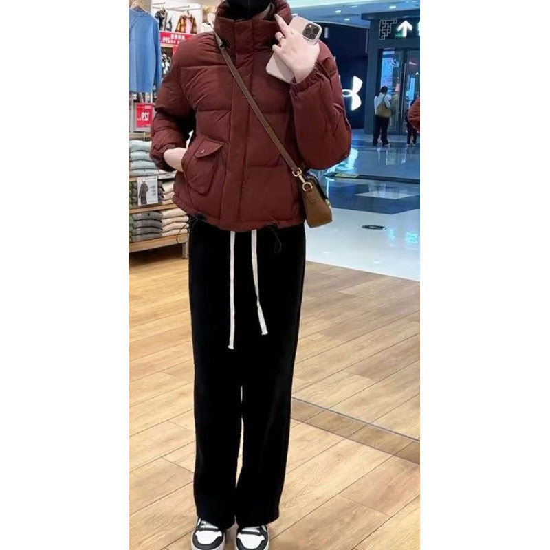 cropped puffer jacket