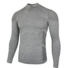 Grey - seamless jacquard half zipper
