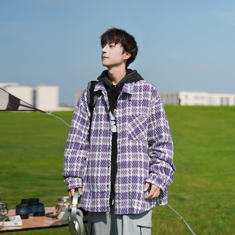 Casual Plaid Shirt-Jacket