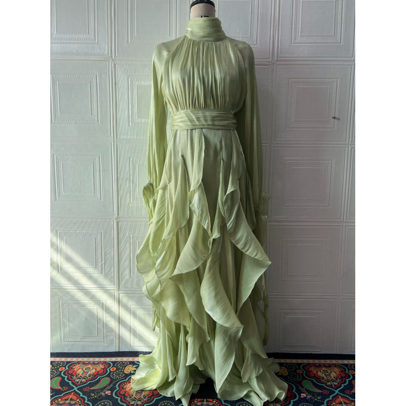 Ruffle Detail Fitted Dress