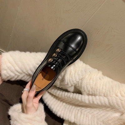 Embroidered Platform Loafers