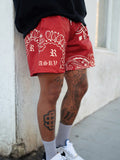 Paisley Mesh Sports Shorts