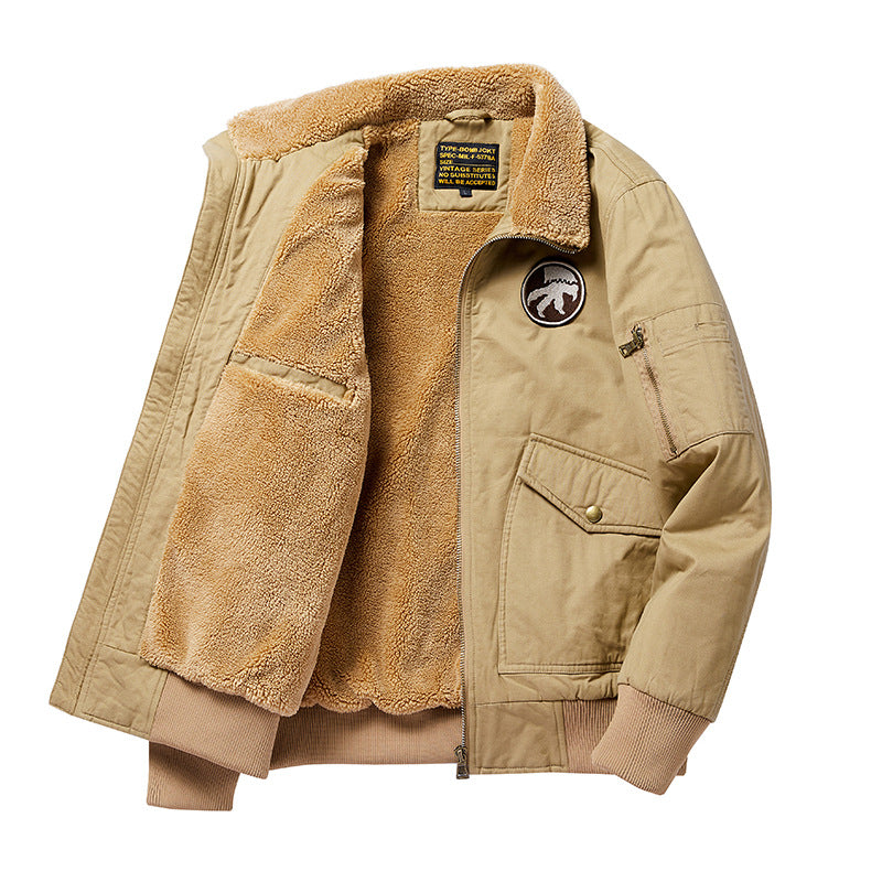 Men's Fleece-Lined Bomber Jacket