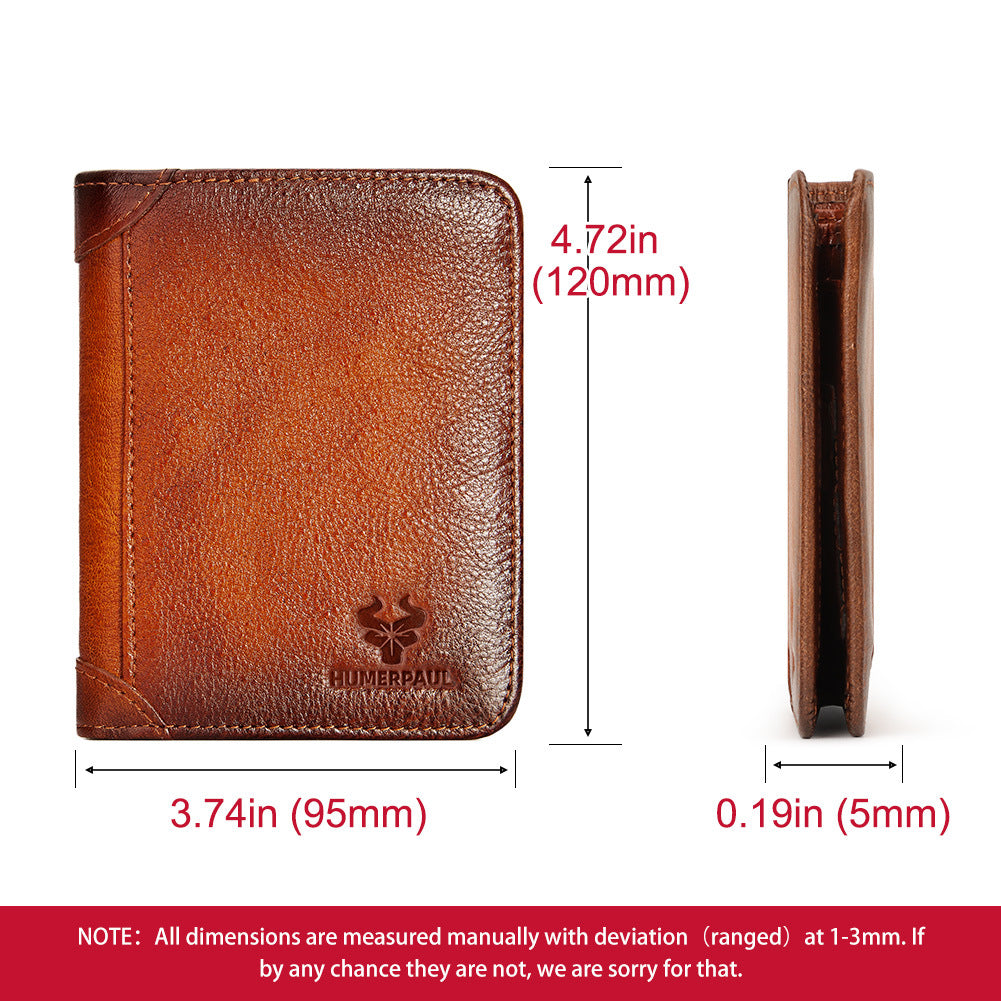 Humerpaul RFID Leather Wallet