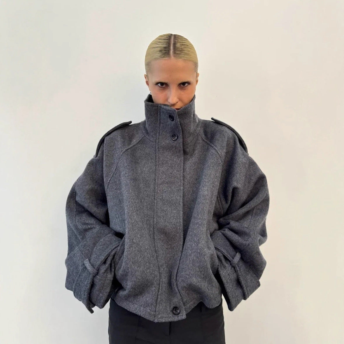 High Neck Statement Jacket