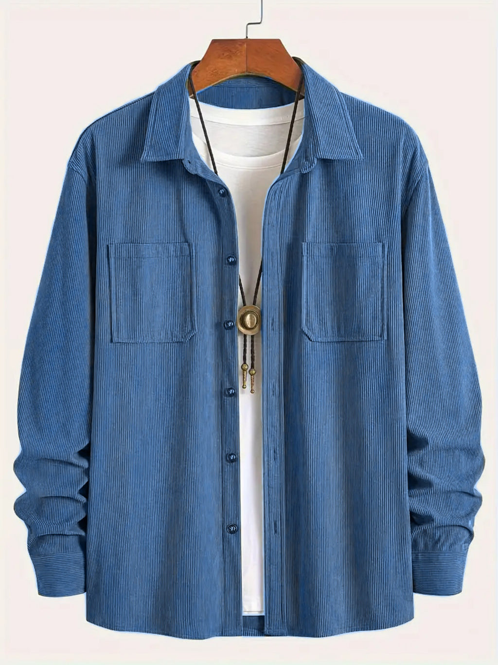 Casual Cord Shirt Jacket