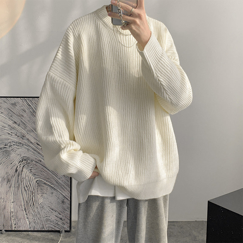 Loose Knit Crewneck Sweater