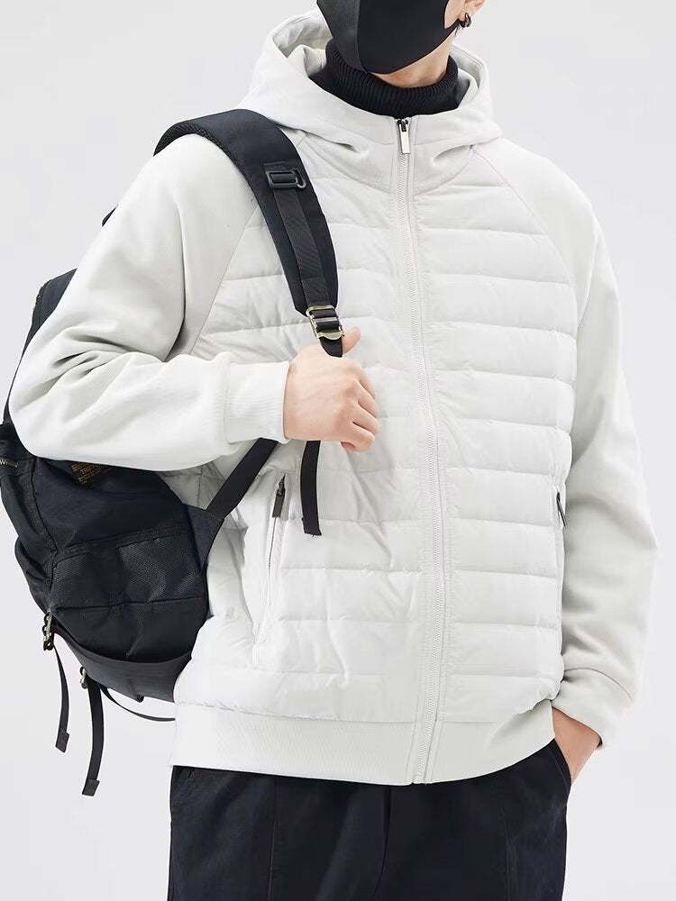 Hybrid puffer jacket