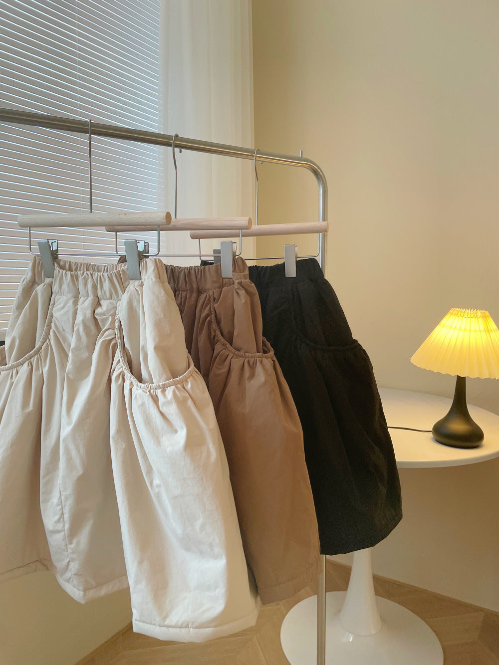 Girls' Warm Pocketed Cotton Skirt