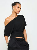 Elegant Off Shoulder Ruched Top