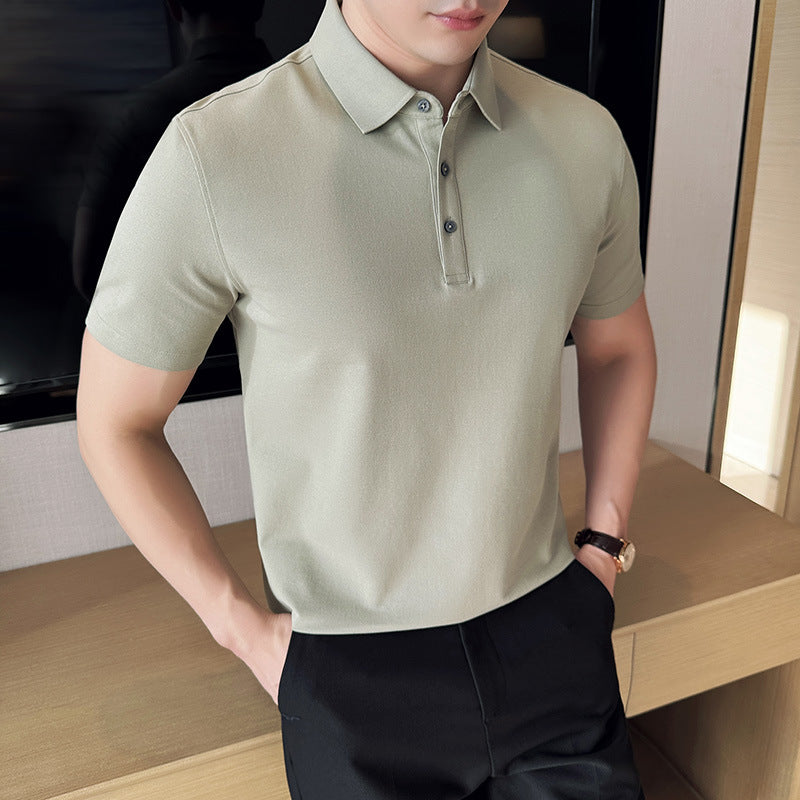 Polo Collar Knit Shirt