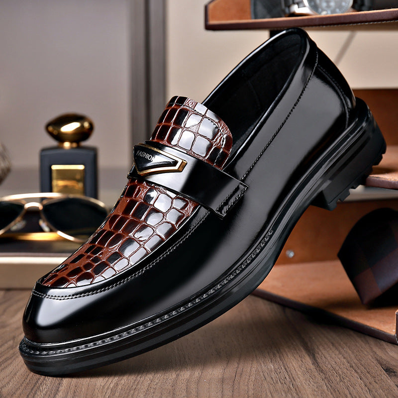 Men's Business Slip-On Leather Shoes