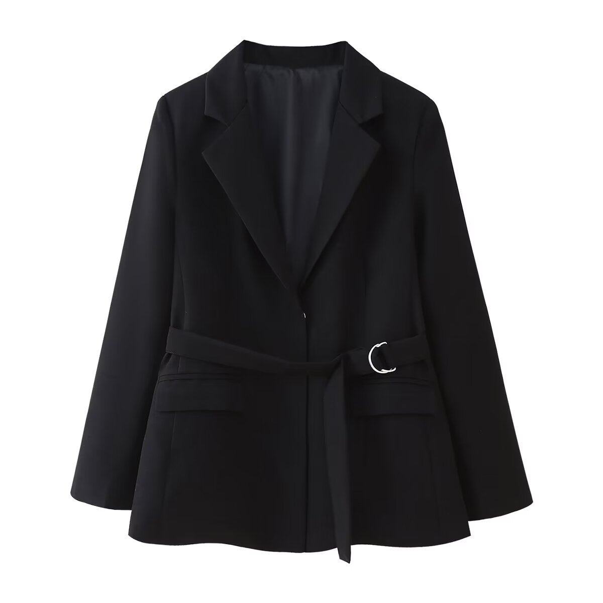 Women's Belted Tailored Blazer