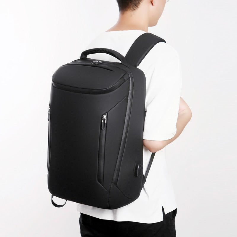 New backpack men's business laptop bag usb backpack water-repellent travel men's commuter black bag