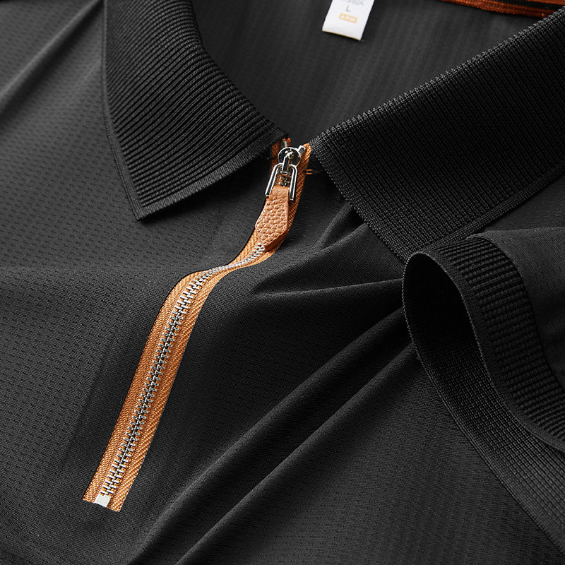 Premium Zipper Polo Shirt
