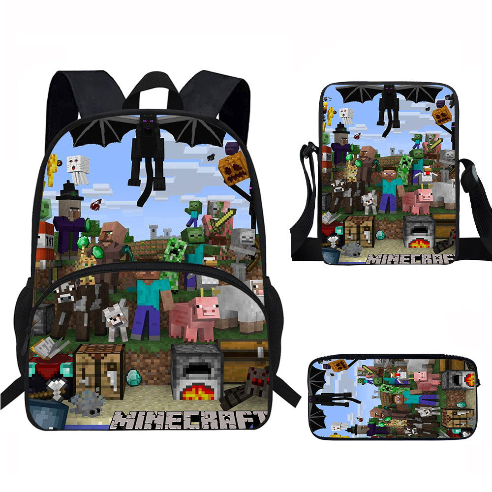 Minecraft Backpack Set