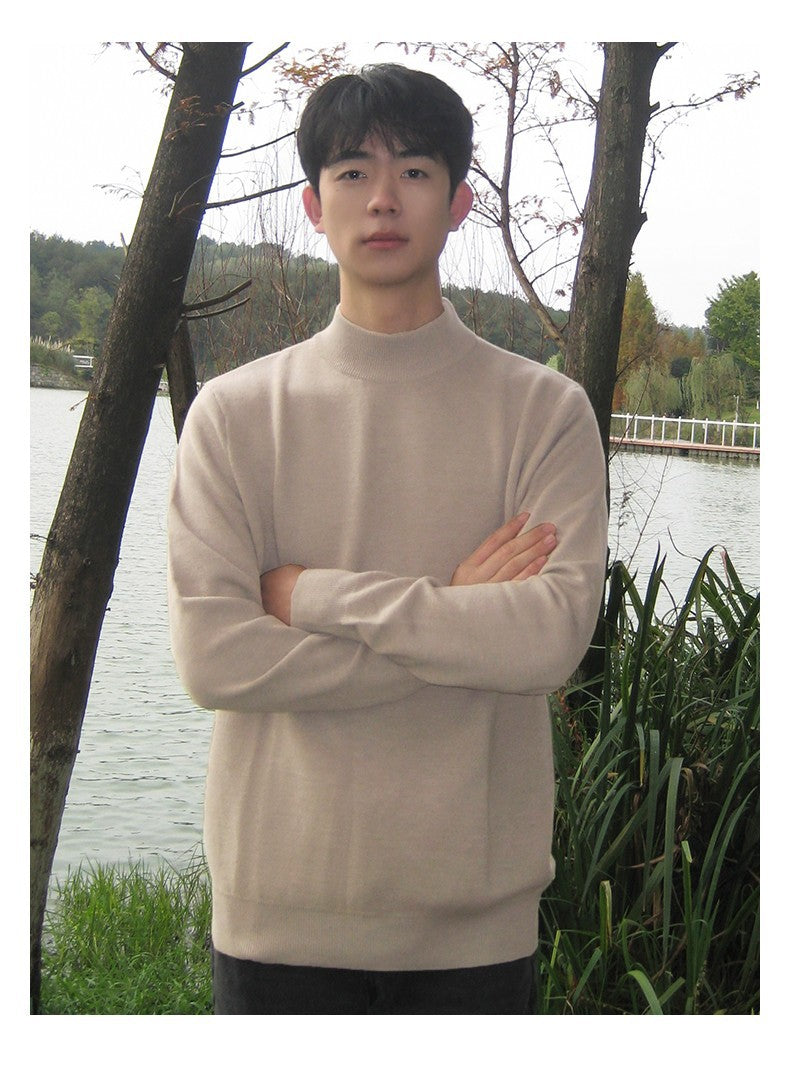 Mock Neck Knit Pullover