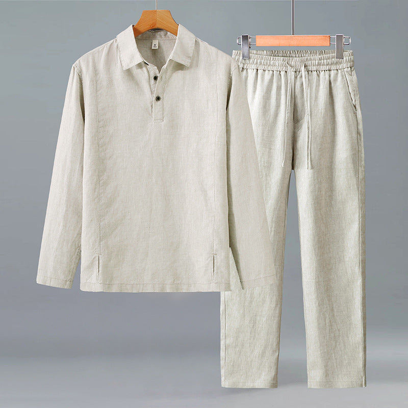 Linen Texture Leisure Set