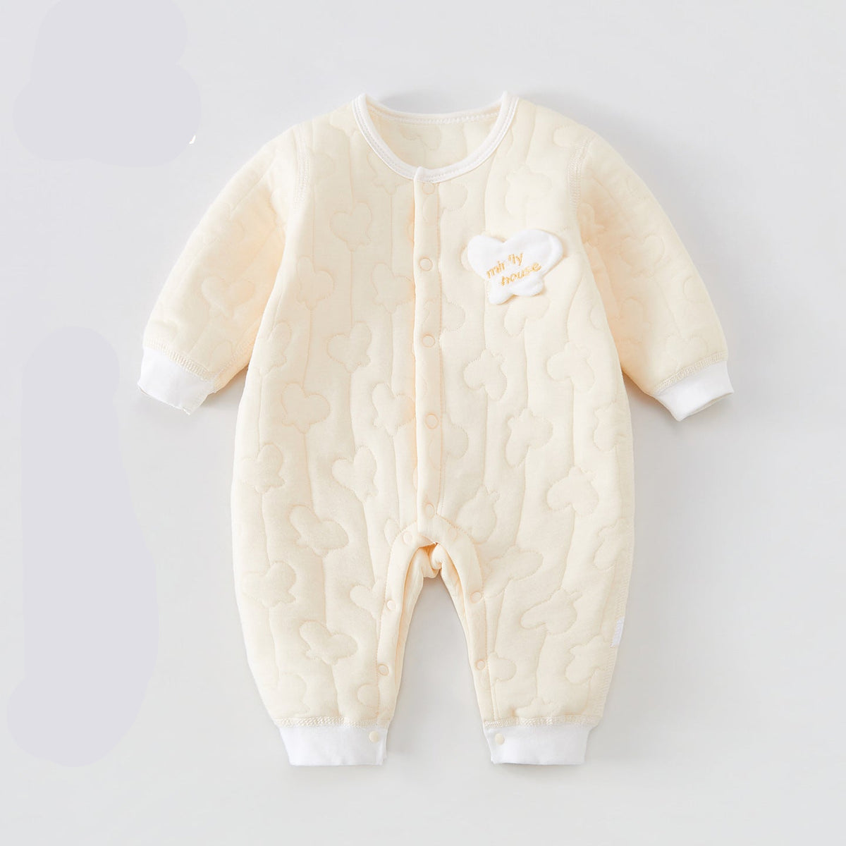 Three-Layer Padded Newborn Jumpsuit