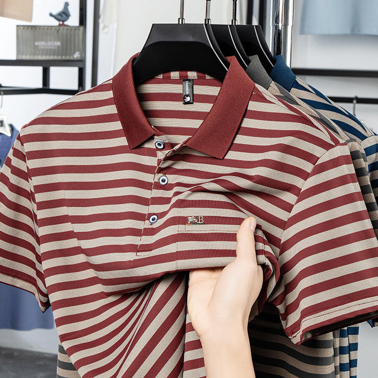 Men’s Striped Leisure Polo