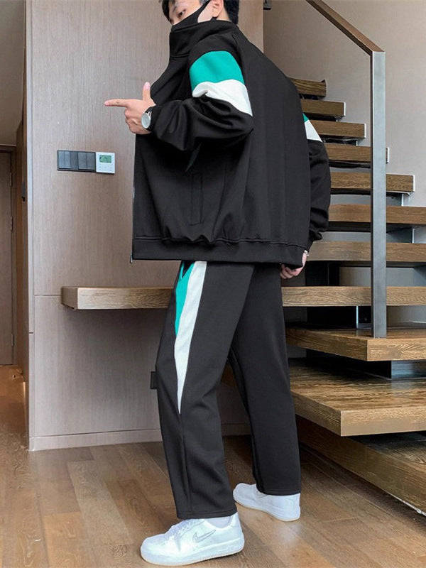 Modern Panel Tracksuit Set