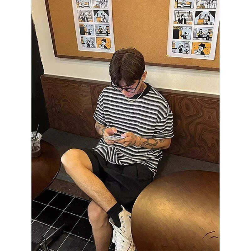 Men's Striped Crewneck T-Shirt