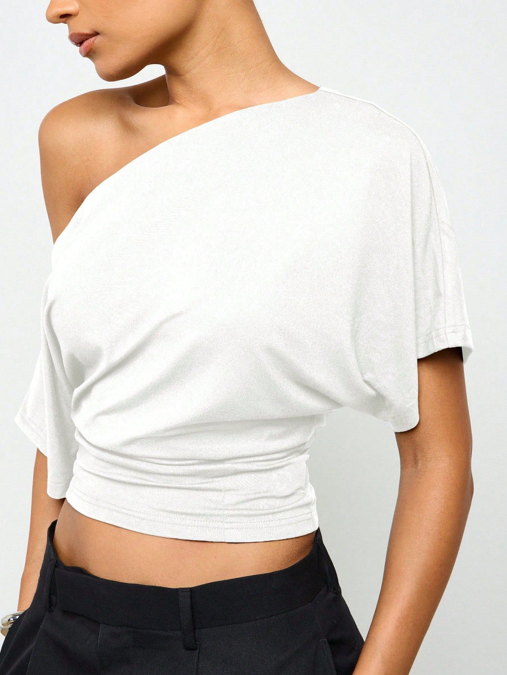 Elegant Off Shoulder Ruched Top