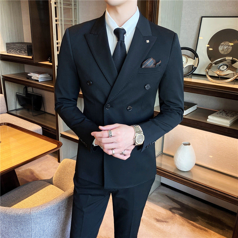Modern Slim-Fit Three-Piece Suit