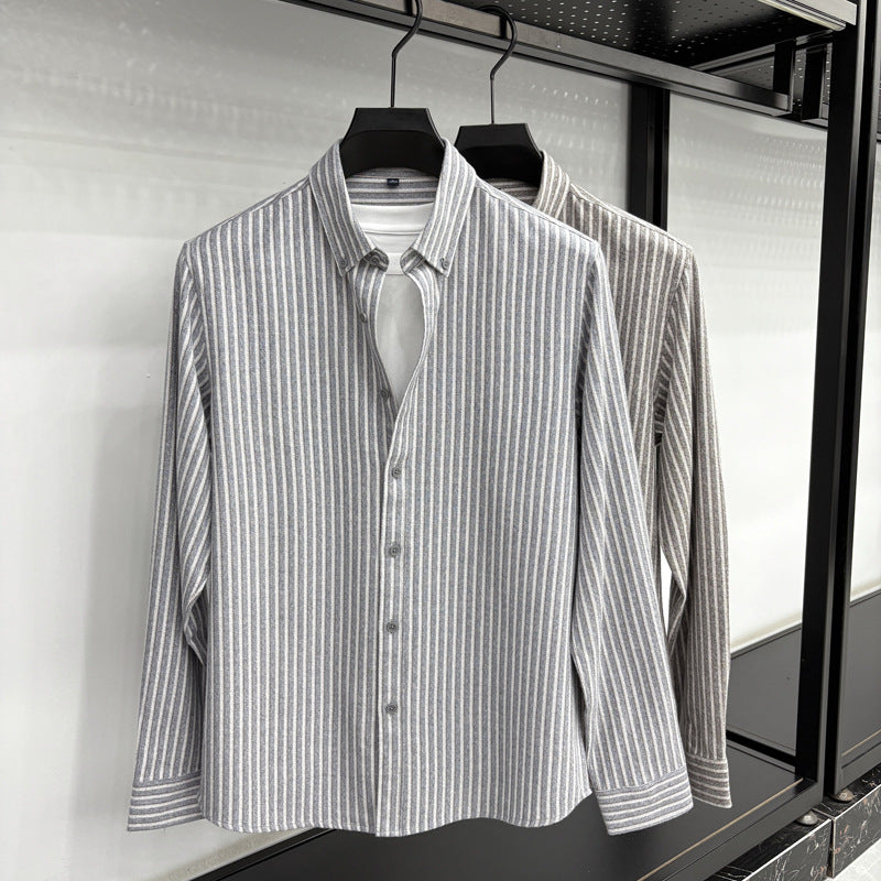 Striped Casual Shirt Jacket