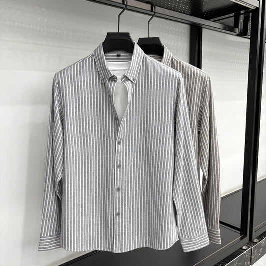 Striped Casual Shirt Jacket