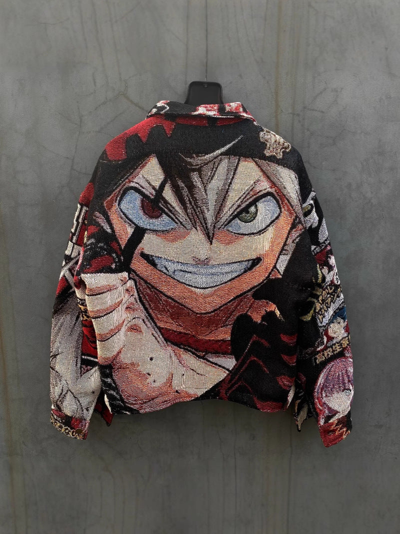 Manga-Graphic Tapestry Harrington Jacket