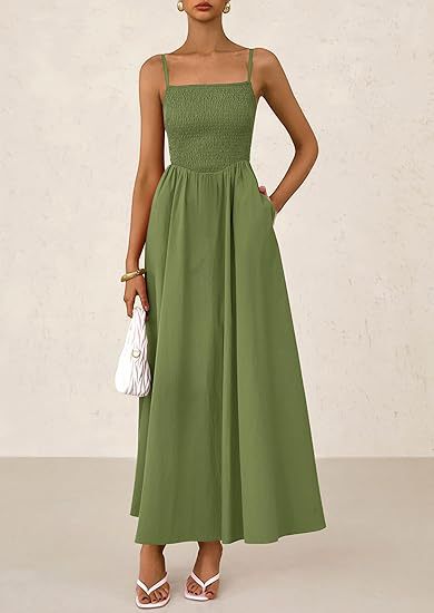 Strap Maxi Dress with Pockets