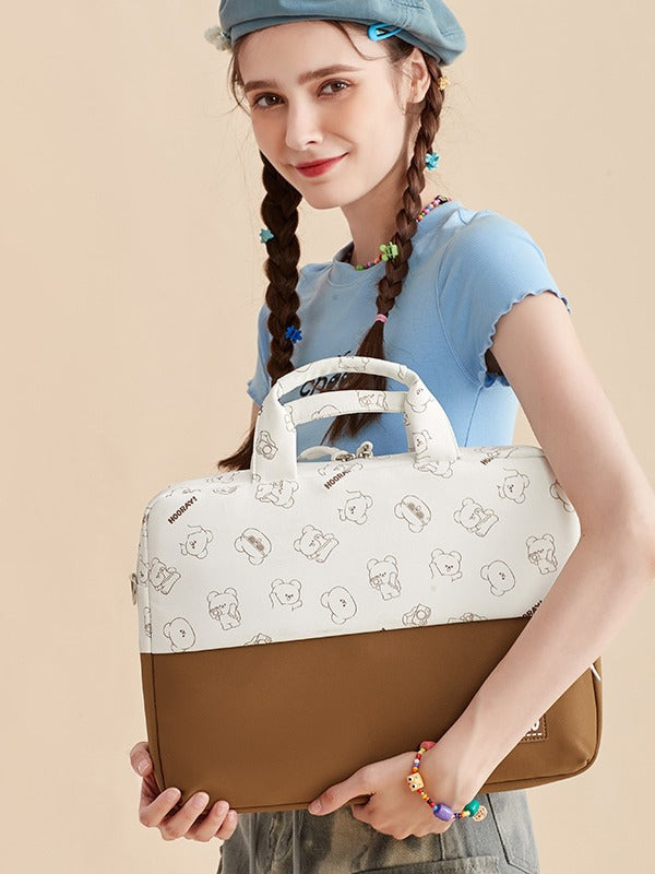 Cartoon Printed Laptop Carrying Bag