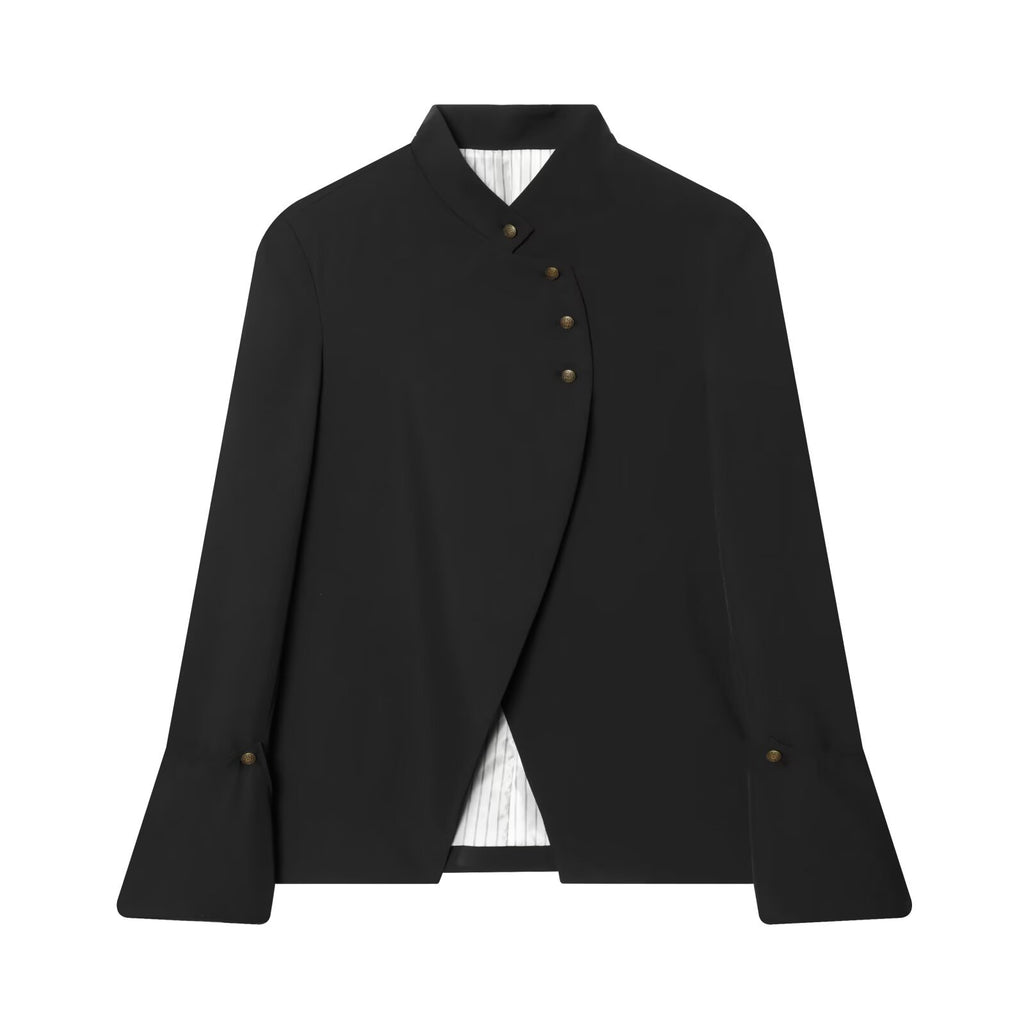 Women's Asymmetric Stand-Collar Jacket