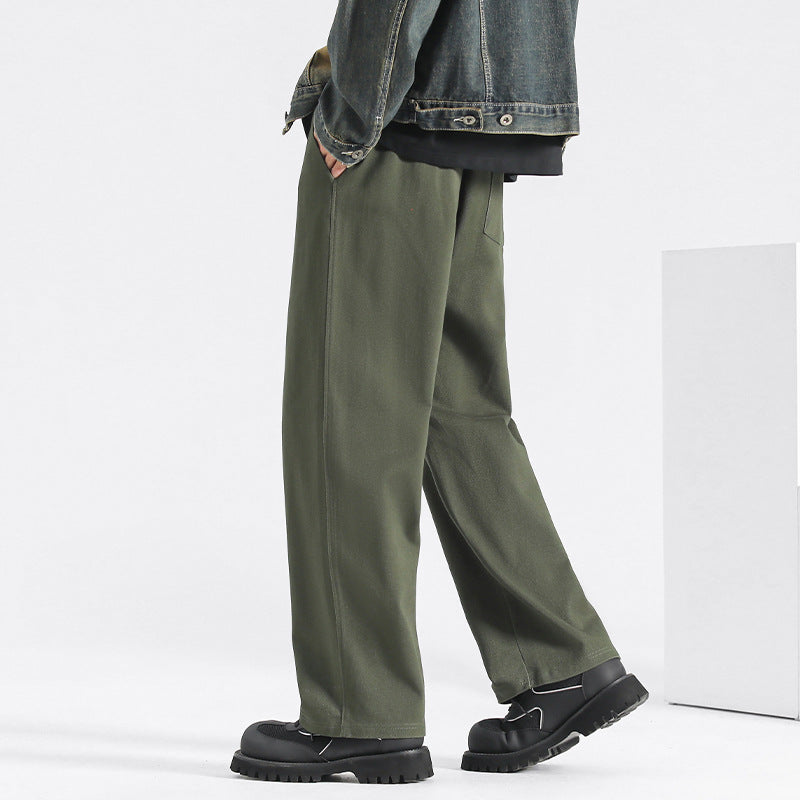 Classic Straight-Leg Cotton Work Pants