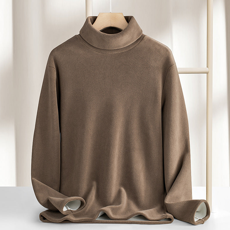 Heavyweight Double-Sided Fleece Turtleneck
