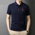 Embroidered Lapel Polo Shirt