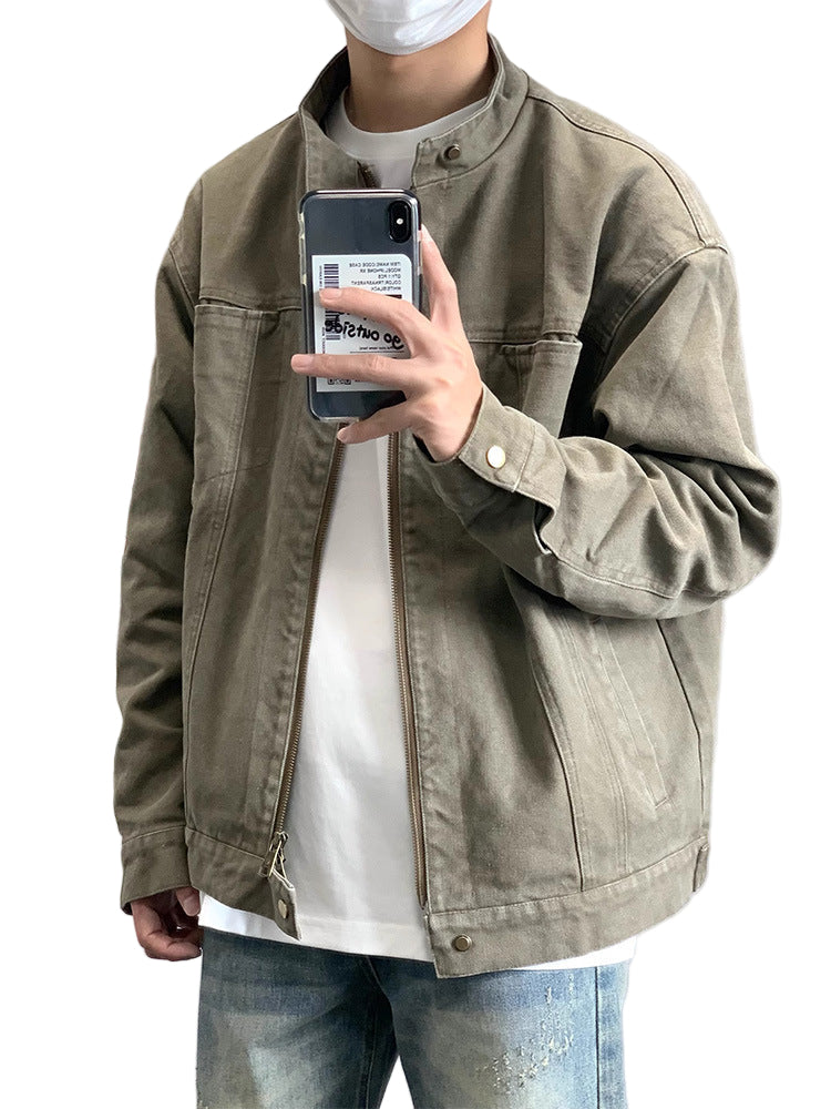 Stand Collar Workwear Jacket