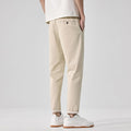 Men’s Slim-Fit Cropped Casual Trousers