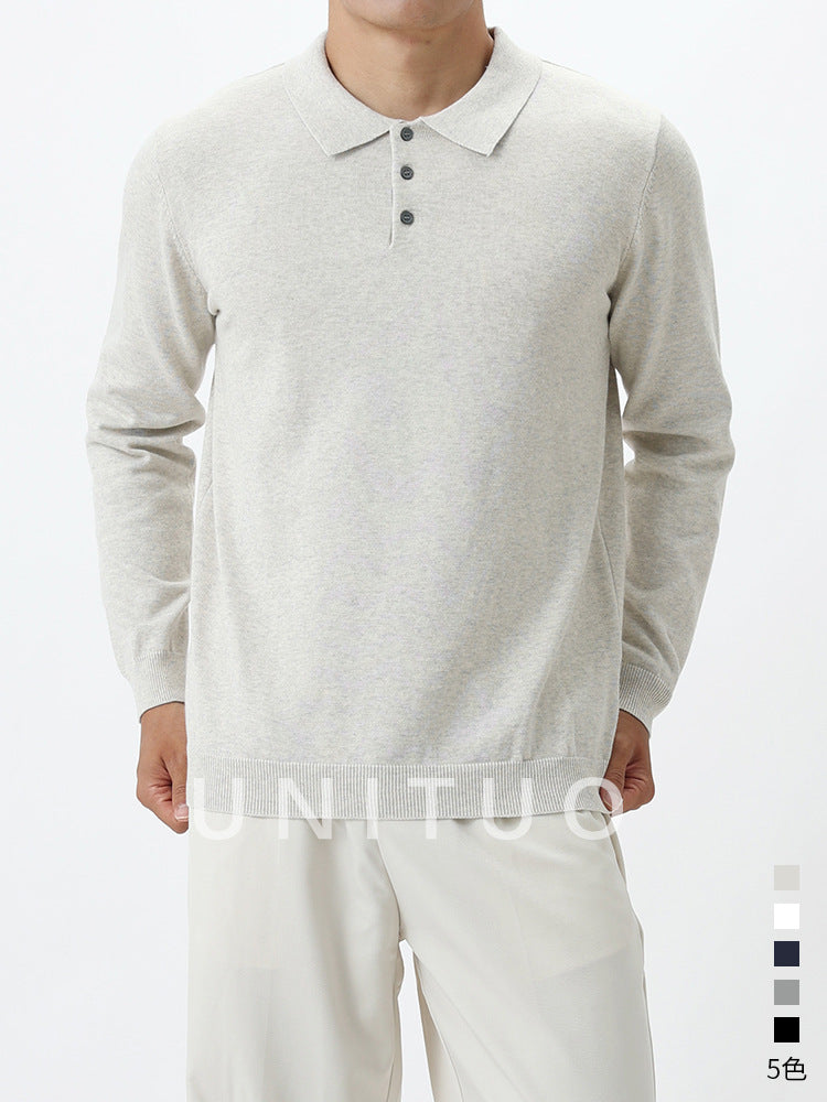 Knit Polo Sweater