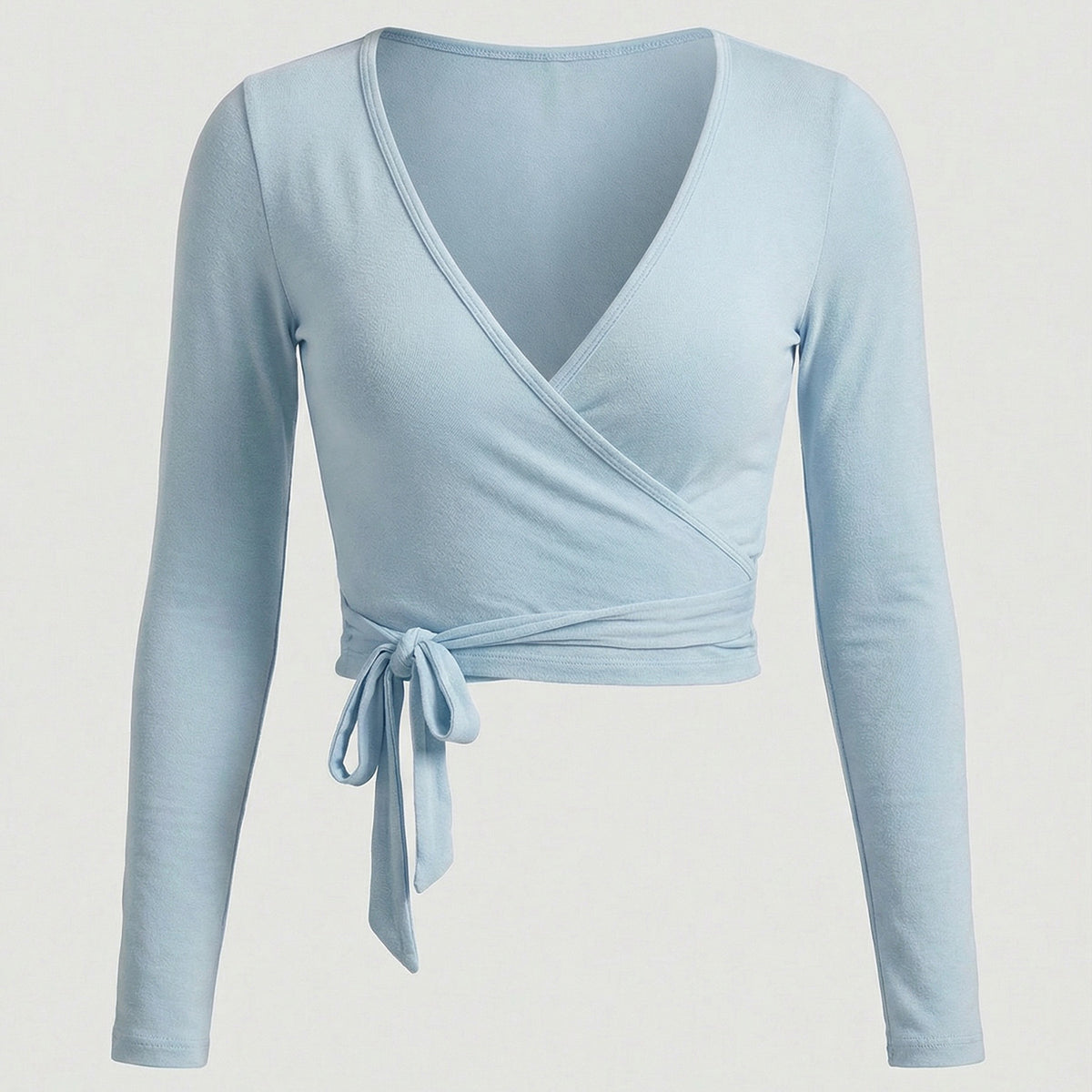 Lace-Up Long-Sleeve Yoga Top