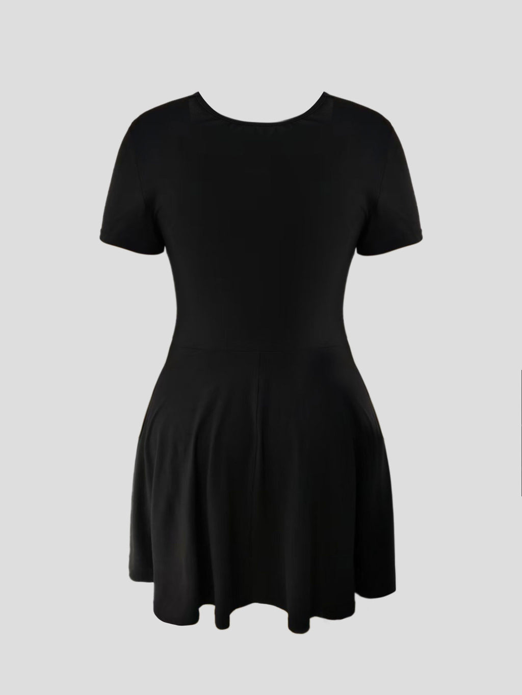Plus-Size Tie-Front Mini Dress