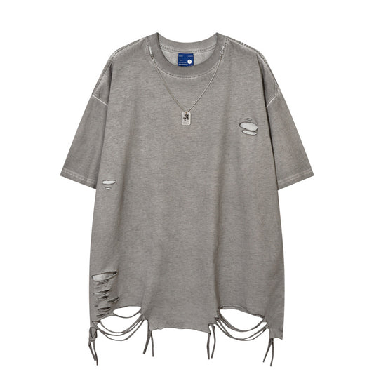 Distressed Crewneck Tee