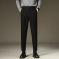 Fleece-Lined Straight-Leg Dress Slacks