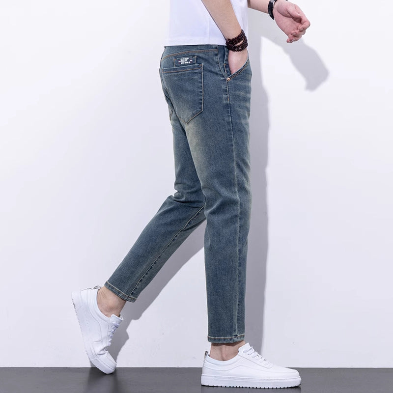 Embroidered Slim-Fit Jeans