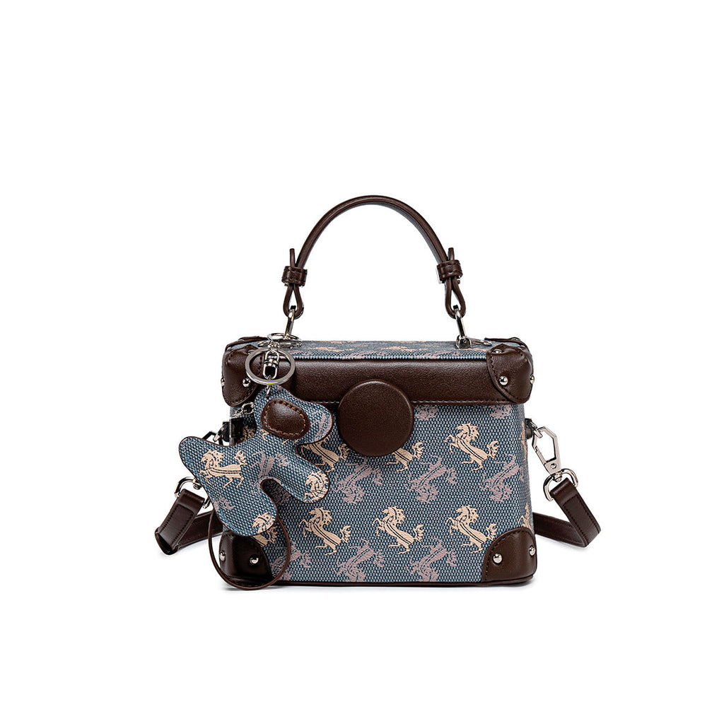 Printed Box Shoulder Bag