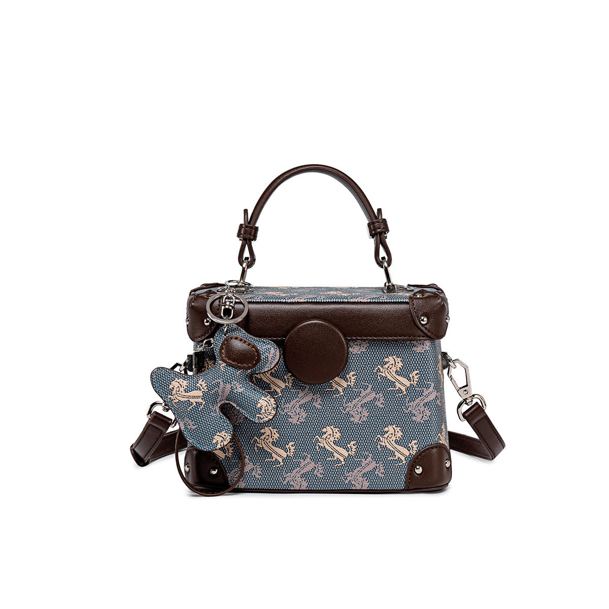 Printed Box Shoulder Bag